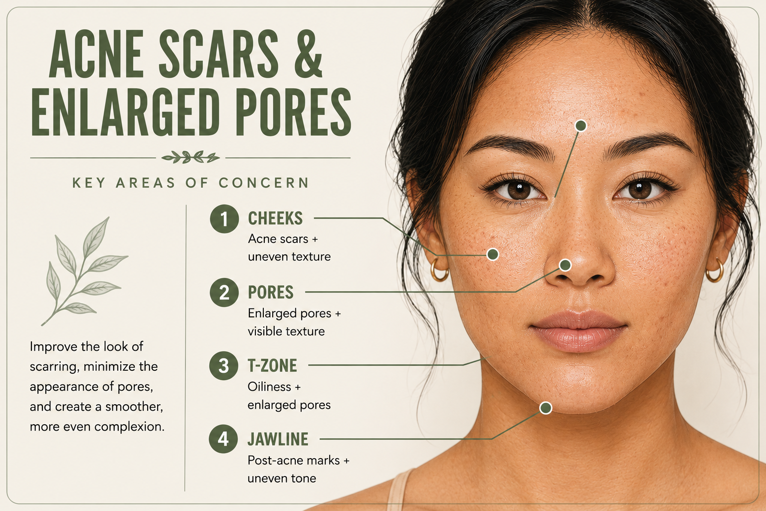 Acne Scars & Enlarged Pores skin assessment guide