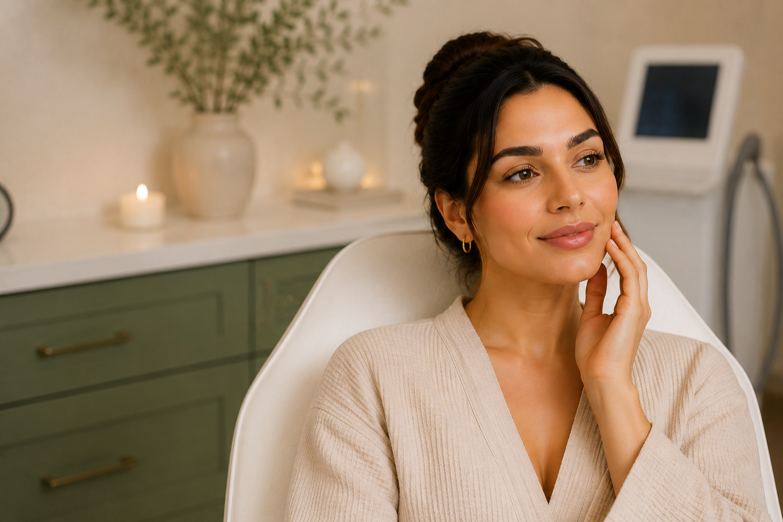Facial laser hair removal at Identity Aesthetics MedSpa in Kingwood Texas