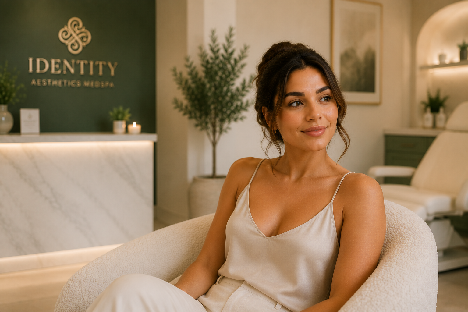 Woman feeling confident after laser hair removal at Identity Aesthetics MedSpa